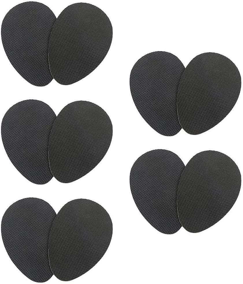 5 Pairs Anti-Slip Shoe Grip Sticker, Self-Adhesive Non-Slip Rubber, No Slip Cushion Sole Protector, for Ladies Shoes, High Heels, Boots, Sandals, Gents Shoe