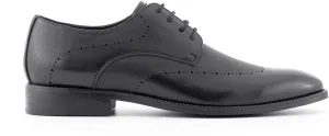 Amali Oxford Dress Shoes for Men with Textured Cap Toe, Men's Oxford Shoes Made from Premium PU Leather, Versatile Formal Footwear for All Occasions
