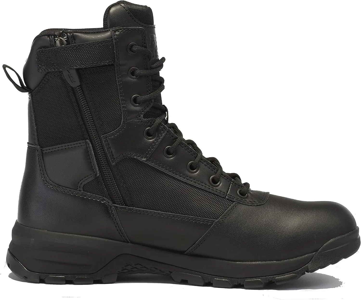 Belleville Spear Point 8 Inch Lightweight Waterproof Side Zip Tactical Boots For Men - Black Tactical Boots For Police and Law Enforcement, EMS, and Security Personnel