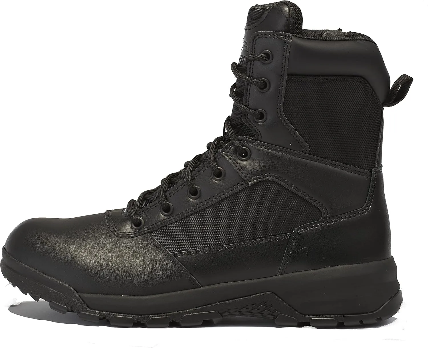 Belleville Spear Point 8 Inch Lightweight Waterproof Side Zip Tactical Boots For Men - Black Tactical Boots For Police and Law Enforcement, EMS, and Security Personnel