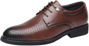 Black Leather Dress Shoes Men Business Shoes Formal Genuine Leather Shoes Men Casual Shoes Men Dress Office Shoes Size Breathable Footwear Oxford Shoes for Men