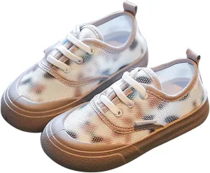 Boys Girls Camouflage Hollow Mesh Breathable Canvas Shoes Colorful Tie Dye Lightweight Casual Sports Girls Toddler Shoes