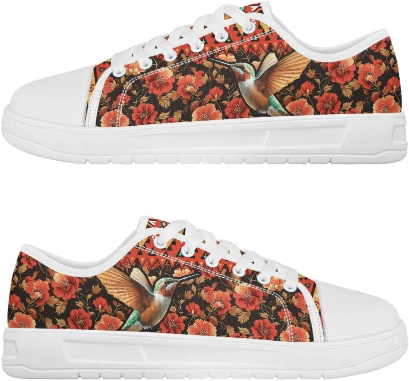 Canvas Slip on Shoes for Women Trendy Low Top Barefoot Sneakers Lace Up Design Walking Flats