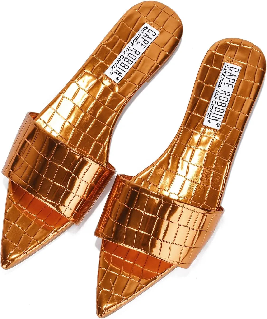 Cape Robbin Women's slip on flat slide sandals