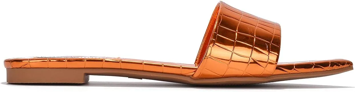 Cape Robbin Women's slip on flat slide sandals