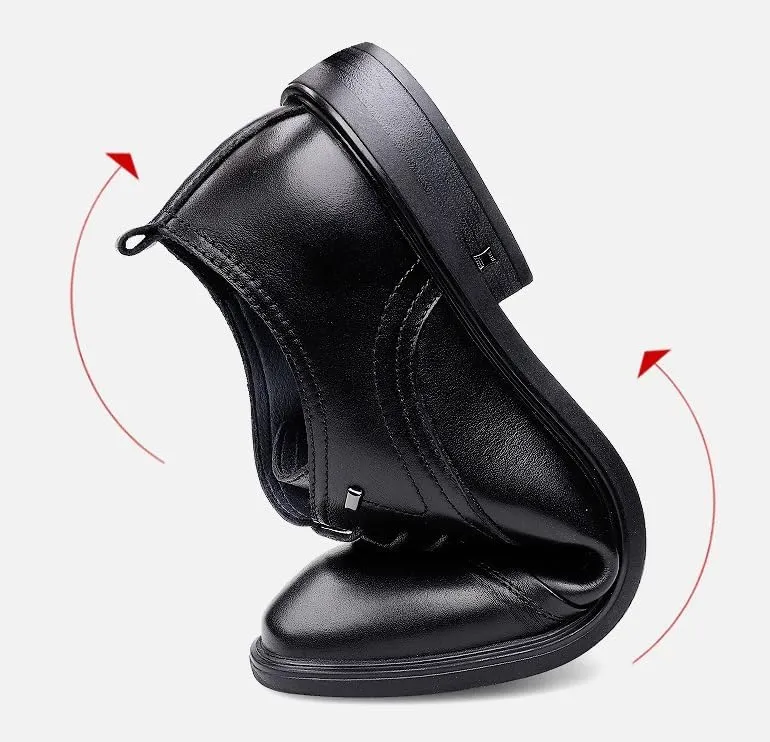 Classic Men's Genuine Leather Dress Shoes Lightweight Casual Business Wingtip Lace-up Oxford Shoes for Men