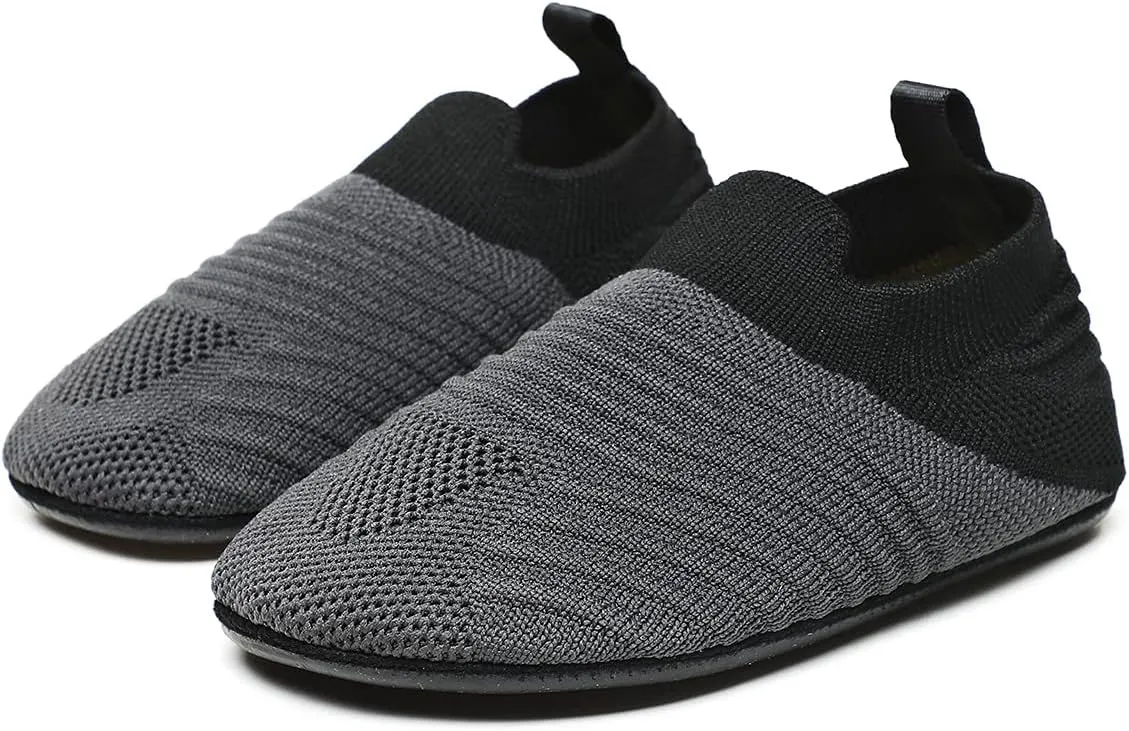 ditont Toddler Slippers Non-Slip Lightweight Comfortable Kids Indoor Grip House Home Shoes for Boys Girl