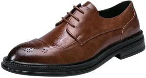 Dress Shoes for Men Male Lace-Up Walking Shoes Breathable Leather Fashion Oxfords Shoes Men Footwear Wedding