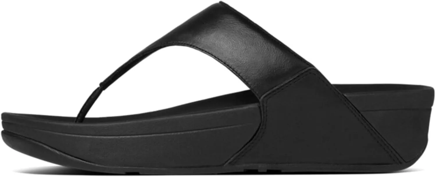 FitFlop Women's Lulu Leather Toe-Post Thong Sandals