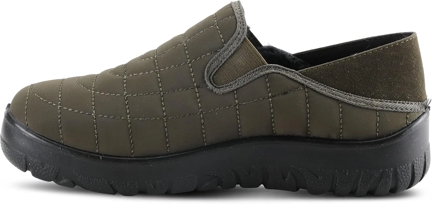 Flexus Spring Step Mella Slip on Shoes for Women - Waterproof Nylon Loafer with Snow Grip Clip - Comfortable Ladies Shoes for Outdoor