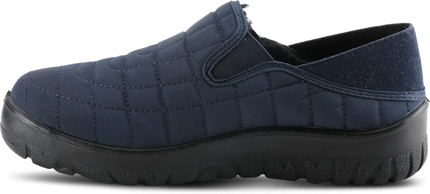 Flexus Spring Step Mella Slip on Shoes for Women - Waterproof Nylon Loafer with Snow Grip Clip - Comfortable Ladies Shoes for Outdoor