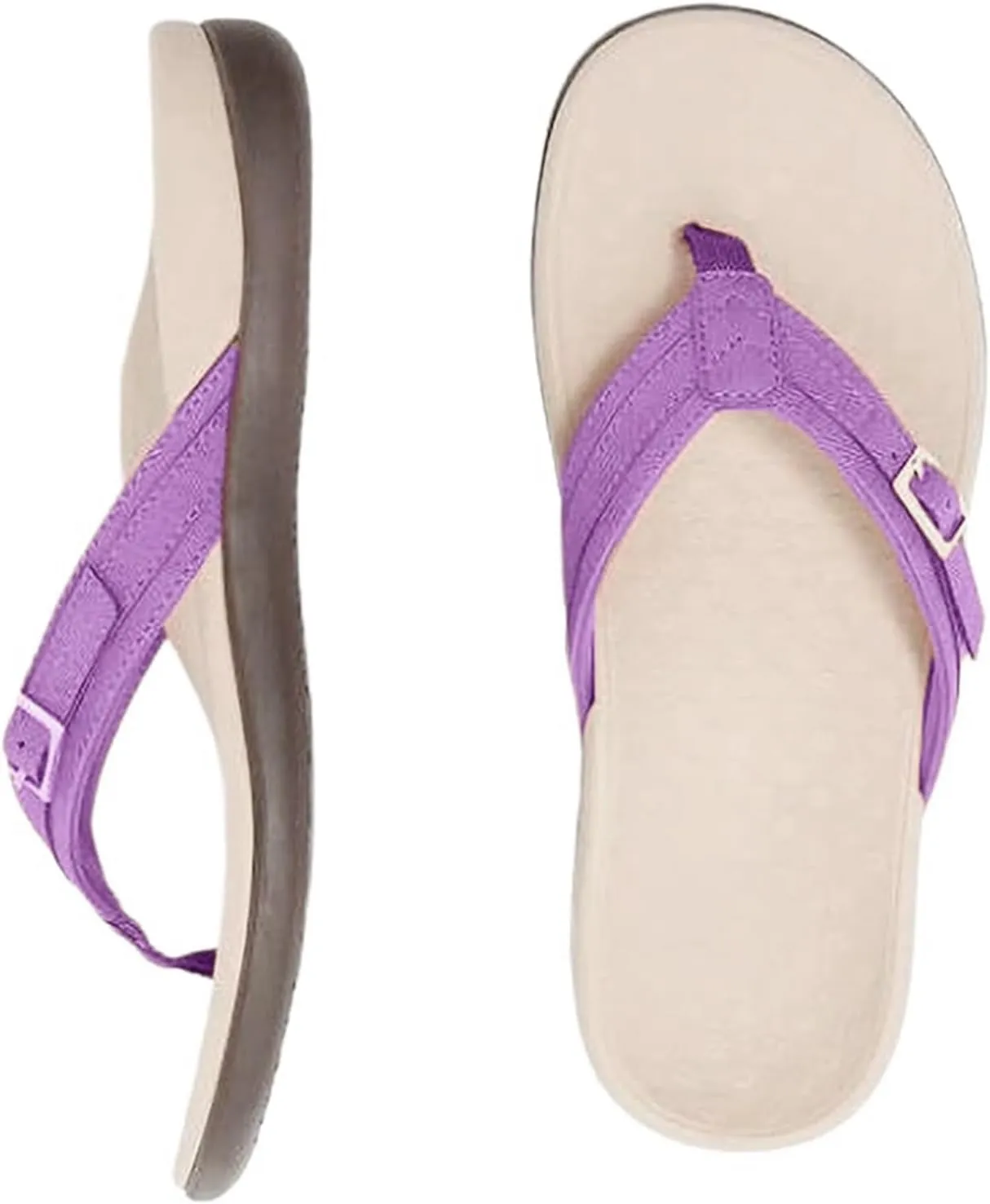 Flip Flops Sandals for Women Summer Casual Flat Slip On Walking Shoes Casual Thongs Comfort Slip-on Sandal Beach Shoes