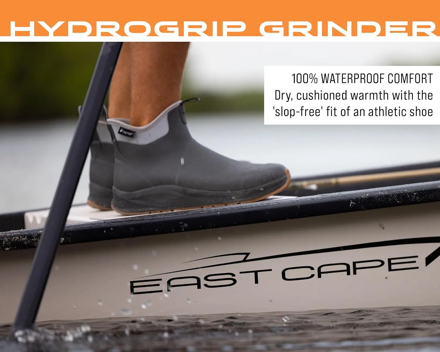 FROGG TOGGS Men's Athletic Hydrogrip Deck, Waterproof, Comfort, Insulated, Grip, Anglers Ankle Boot