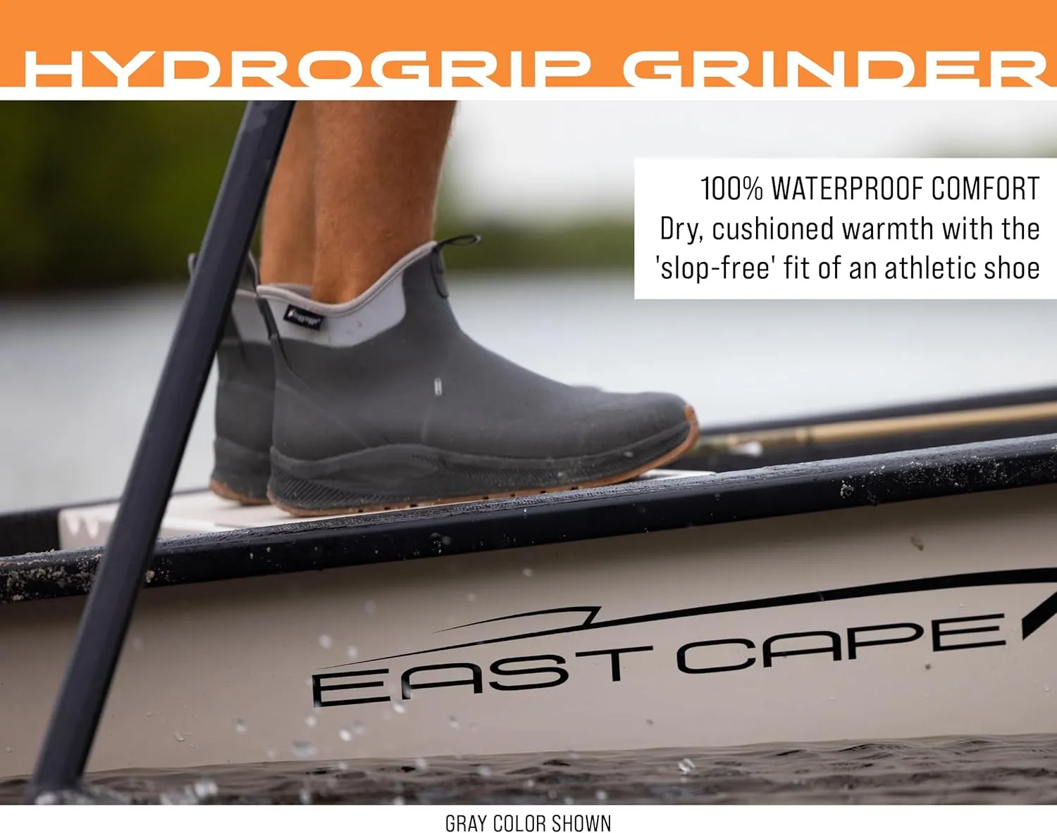 FROGG TOGGS Men's Athletic Hydrogrip Deck, Waterproof, Comfort, Insulated, Grip, Anglers Ankle Boot