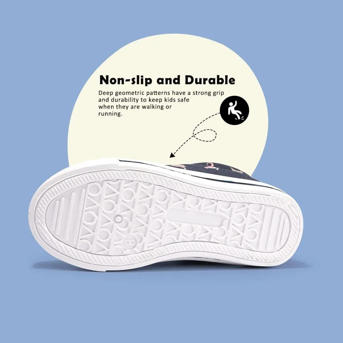 FUNKYMONEY Boys Girls Canvas Sneakers Casual Slip On Adjustable Hook and Loops Walking Shoes for Toddler/Little Kids