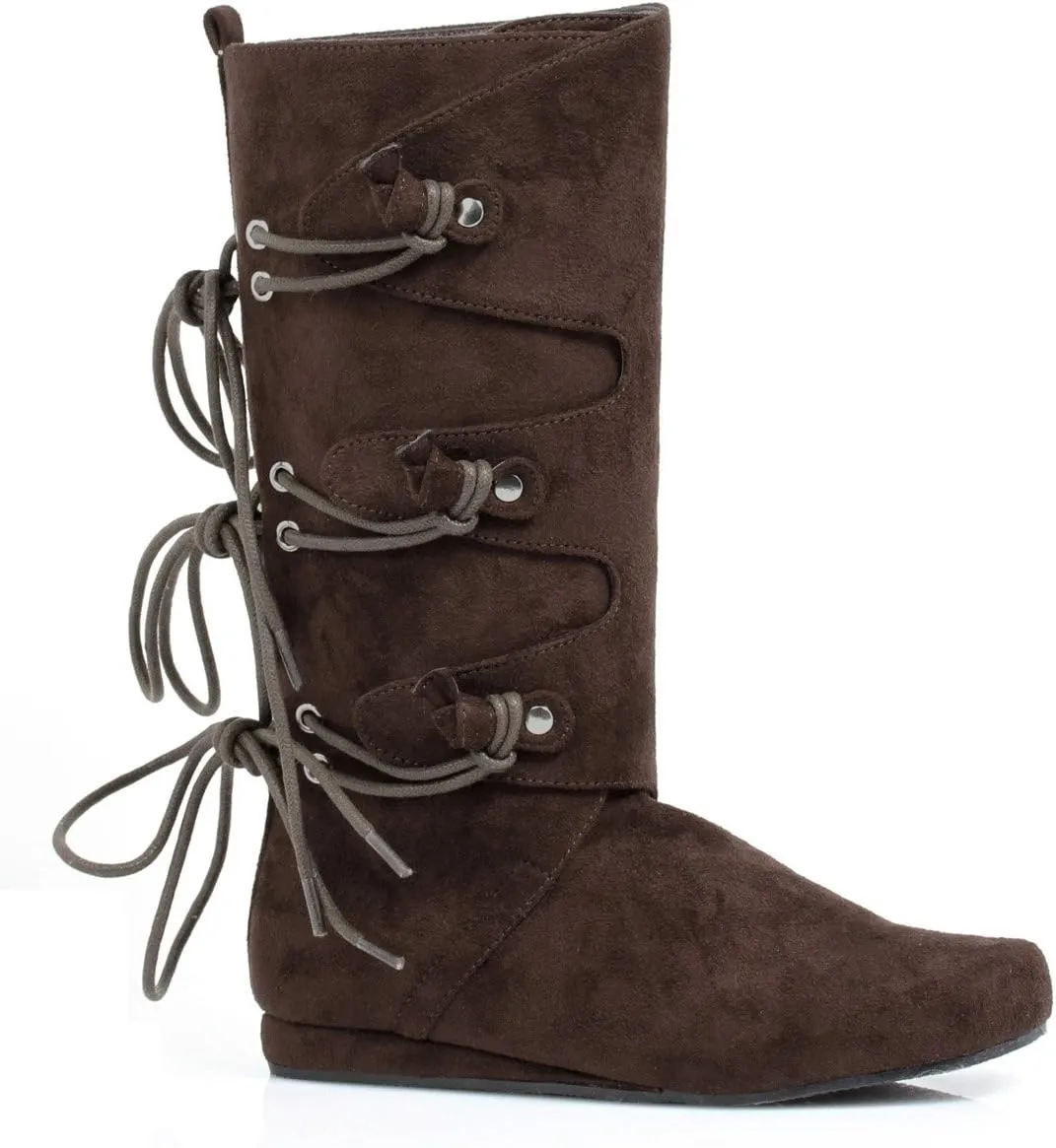 Girls Forest Brown Kids Flat Boots sz Small 11-12