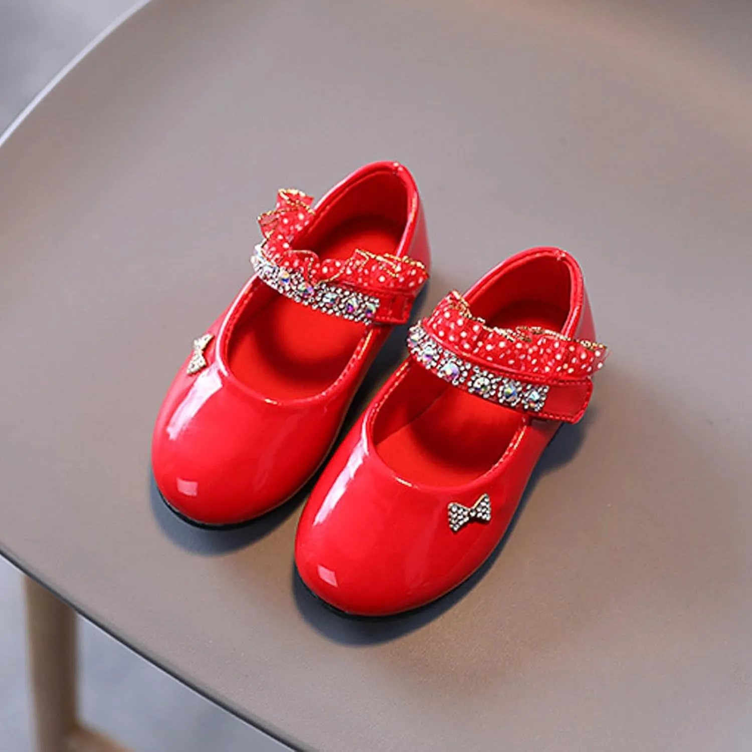 Girls Leather Shoes Spring and Fall New Soft Bottom Shoes Foreign Students Small Leather Dance Kids Girls Sandals