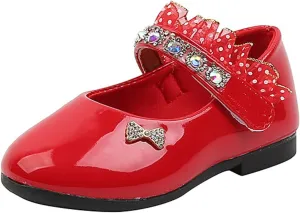 Girls Leather Shoes Spring and Fall New Soft Bottom Shoes Foreign Students Small Leather Dance Kids Girls Sandals