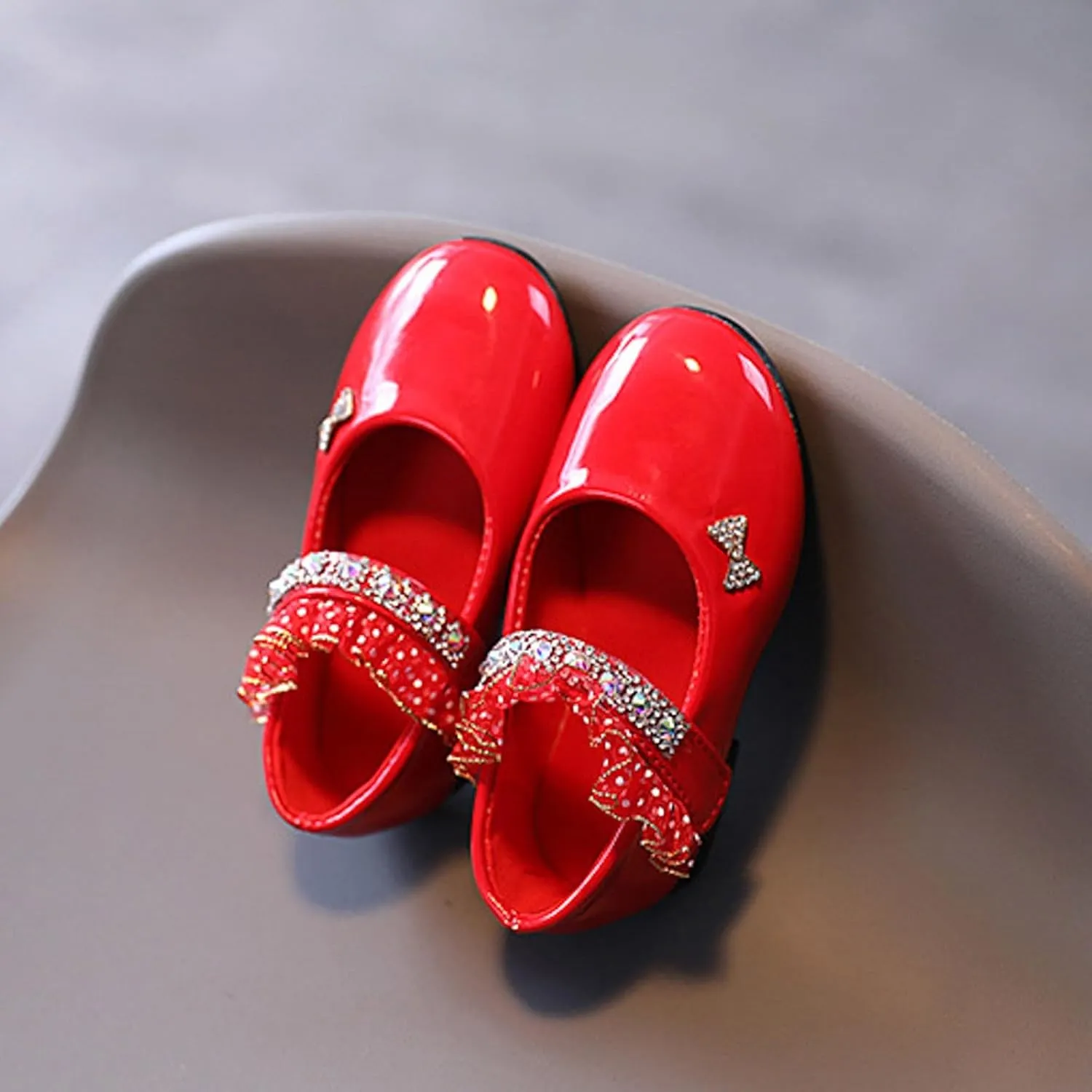 Girls Leather Shoes Spring and Fall New Soft Bottom Shoes Foreign Students Small Leather Dance Kids Girls Sandals
