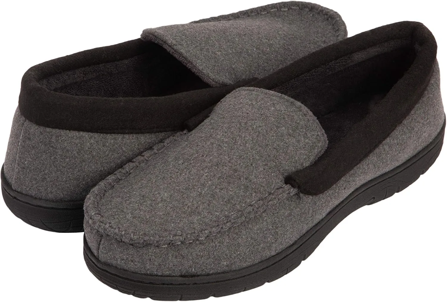 Hanes Men's Textured Moccasin Slipper