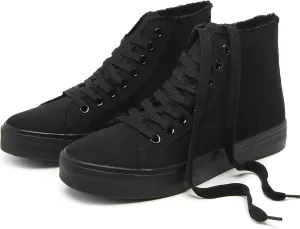 hash bubbie Unisex Canvas High top Sneakers Women's Classic Fashion High Tops Canvas Shoes Casual Tennis Shoes for Men