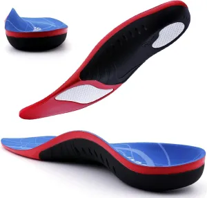 (Heavy Duty Insoles) 240Lbs  Plantar Fasciitis Insoles Arch Support Shoe Inserts Men Women Pain Relief Orthotics Gel Running Insoles for High Arch Flat Feet Work Boot Shoe Insole