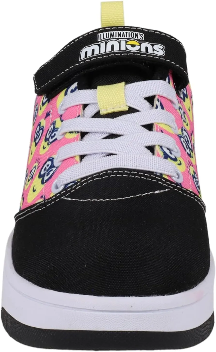 HEELYS Unisex-Child Pop Pro Blk/Pink/Yllw Wheeled Heel Shoe