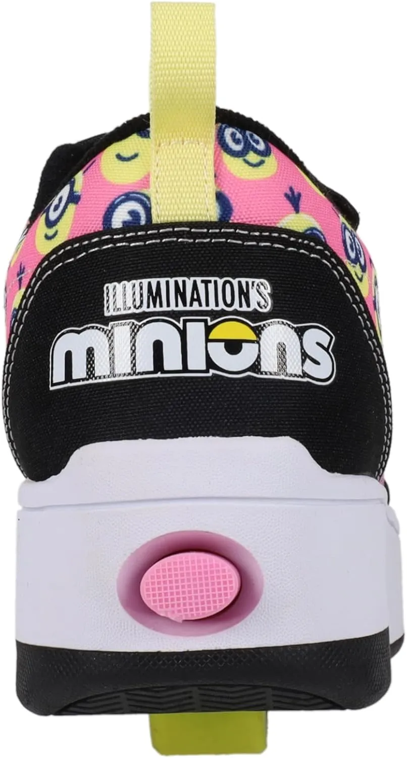 HEELYS Unisex-Child Pop Pro Blk/Pink/Yllw Wheeled Heel Shoe