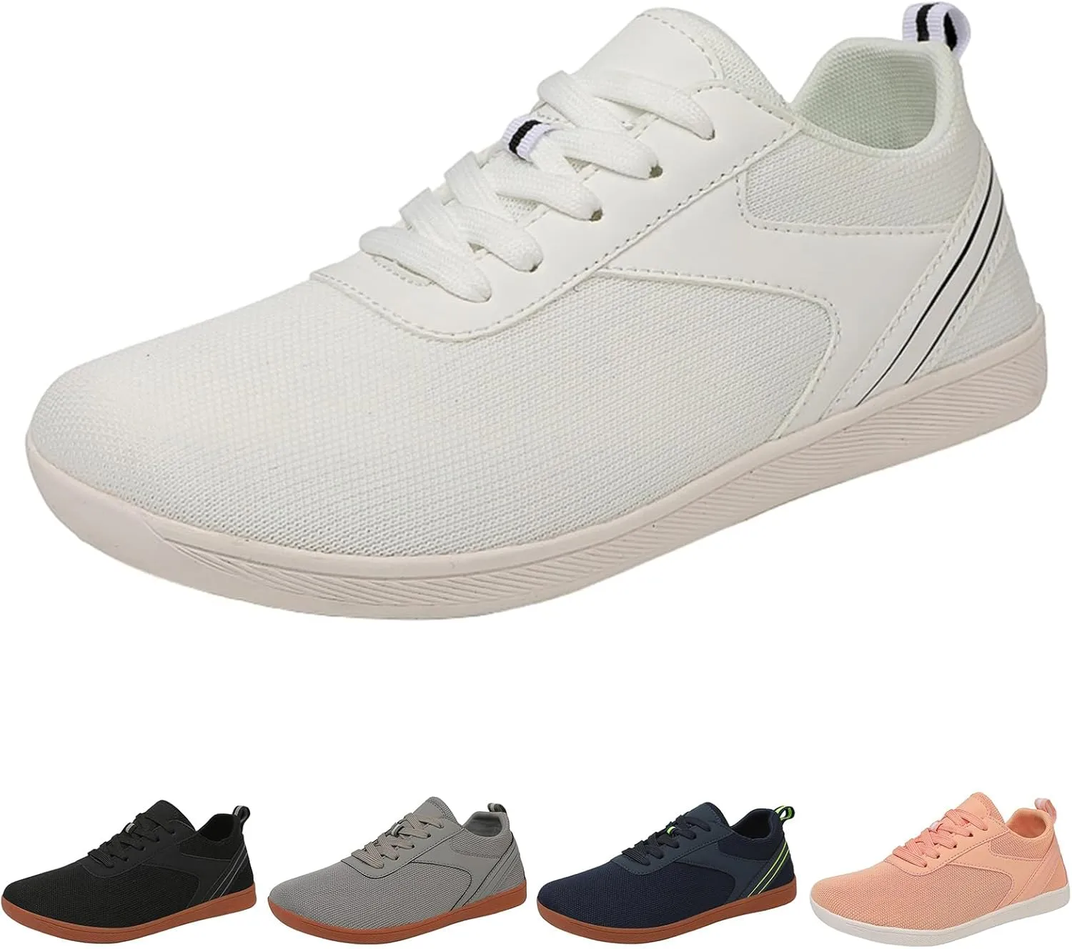 Hike Barefoot Shoes Women Wide Toe Box Zero Drop Sole Comfortable Footwear Slip On Workout Sneakers Minimalist Shoes for Running Breathable Fashion Sneakers