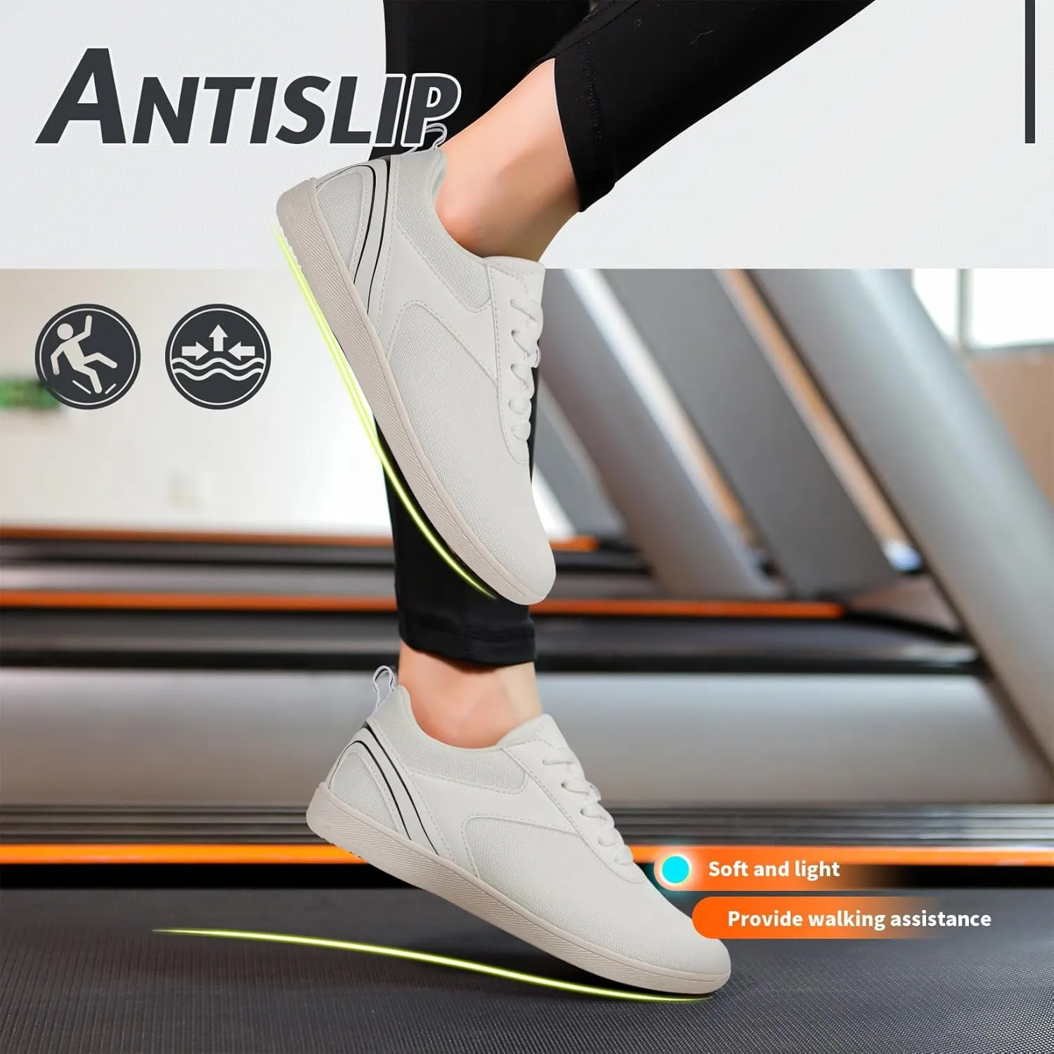 Hike Barefoot Shoes Women Wide Toe Box Zero Drop Sole Comfortable Footwear Slip On Workout Sneakers Minimalist Shoes for Running Breathable Fashion Sneakers