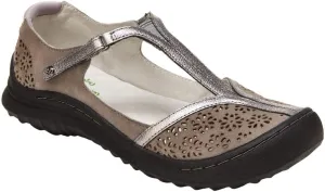 Jambu Womens Creek Cut Out T Strap Flats Casual - Brown