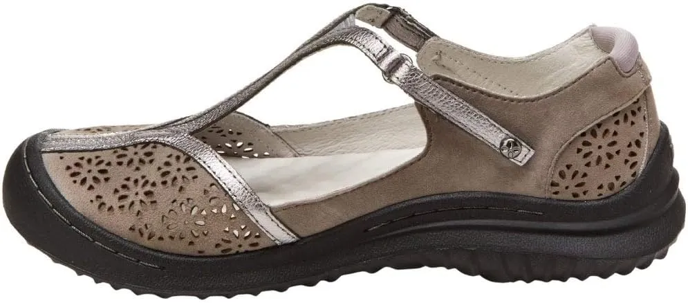 Jambu Womens Creek Cut Out T Strap Flats Casual - Brown