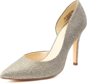 JENN ARDOR Stiletto High Heel Shoes for Women: Pointed, Closed Toe Classic Slip On Dress Pumps