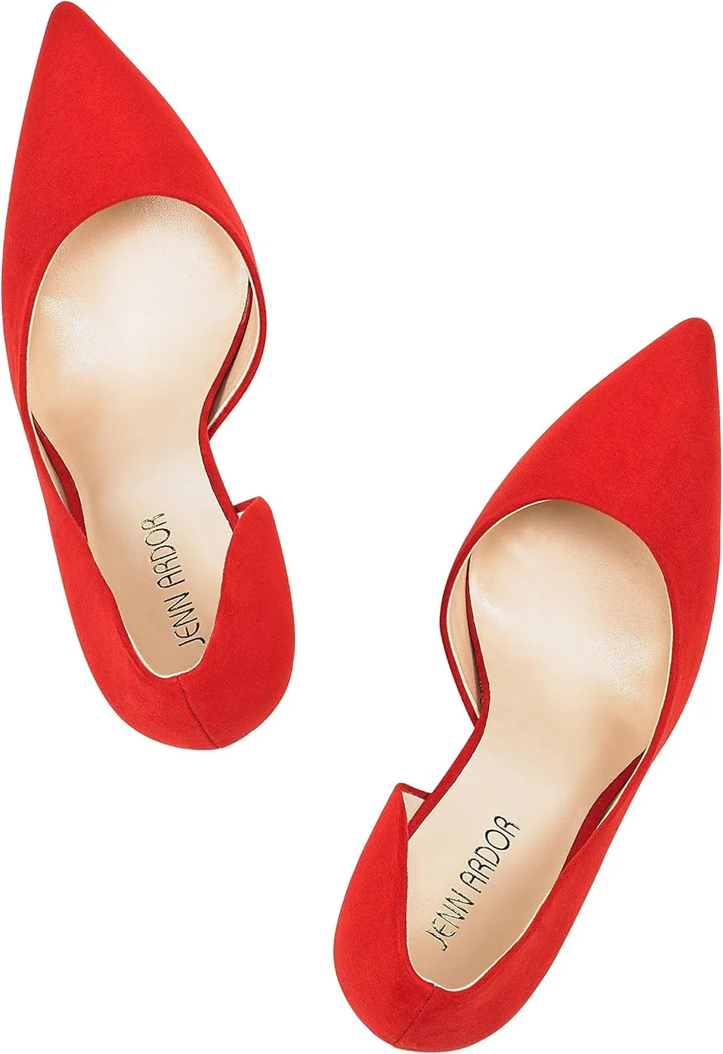 JENN ARDOR Stiletto High Heel Shoes for Women: Pointed, Closed Toe Classic Slip On Dress Pumps