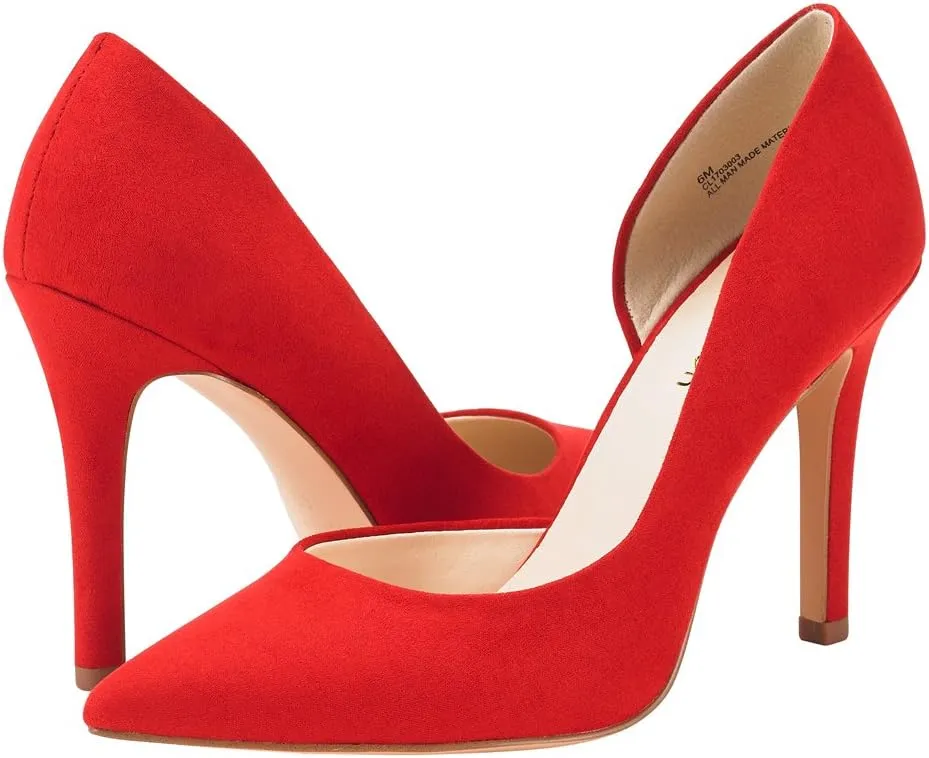 JENN ARDOR Stiletto High Heel Shoes for Women: Pointed, Closed Toe Classic Slip On Dress Pumps