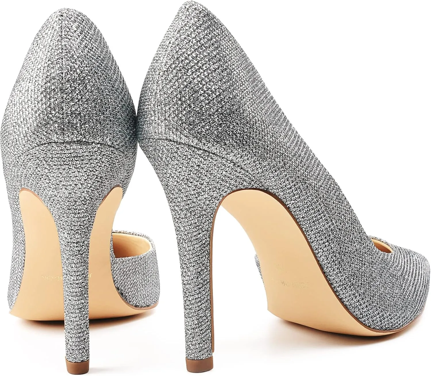 JENN ARDOR Stiletto High Heel Shoes for Women: Pointed, Closed Toe Classic Slip On Dress Pumps