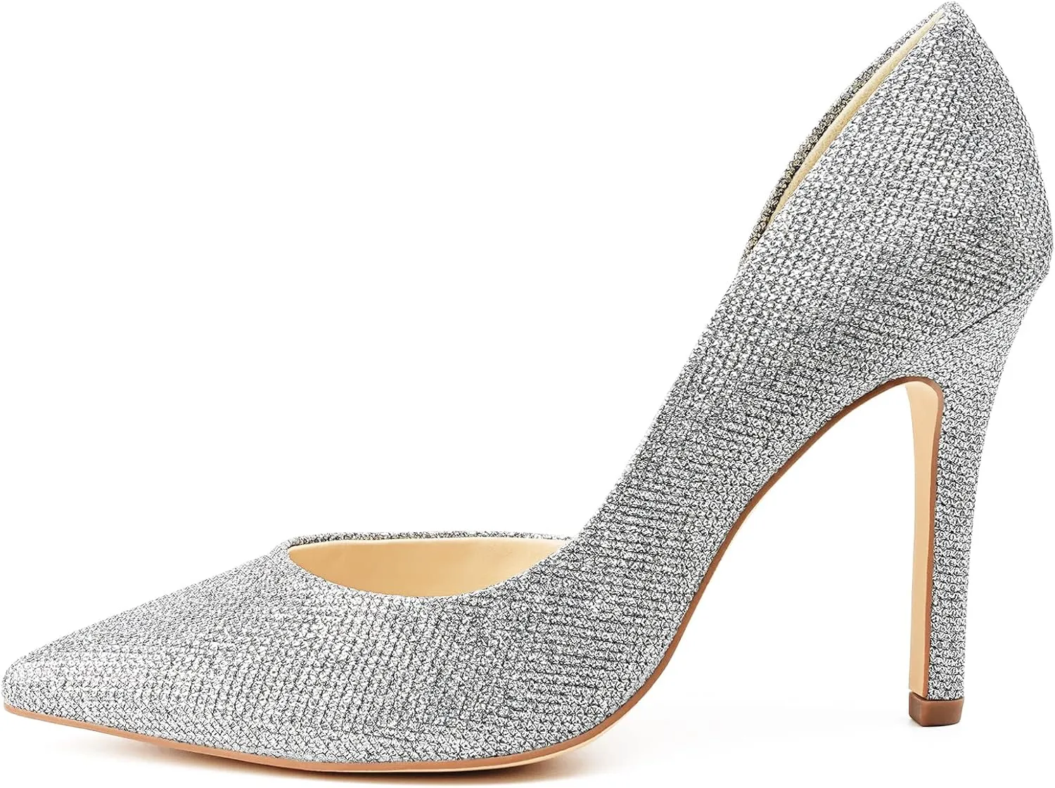 JENN ARDOR Stiletto High Heel Shoes for Women: Pointed, Closed Toe Classic Slip On Dress Pumps