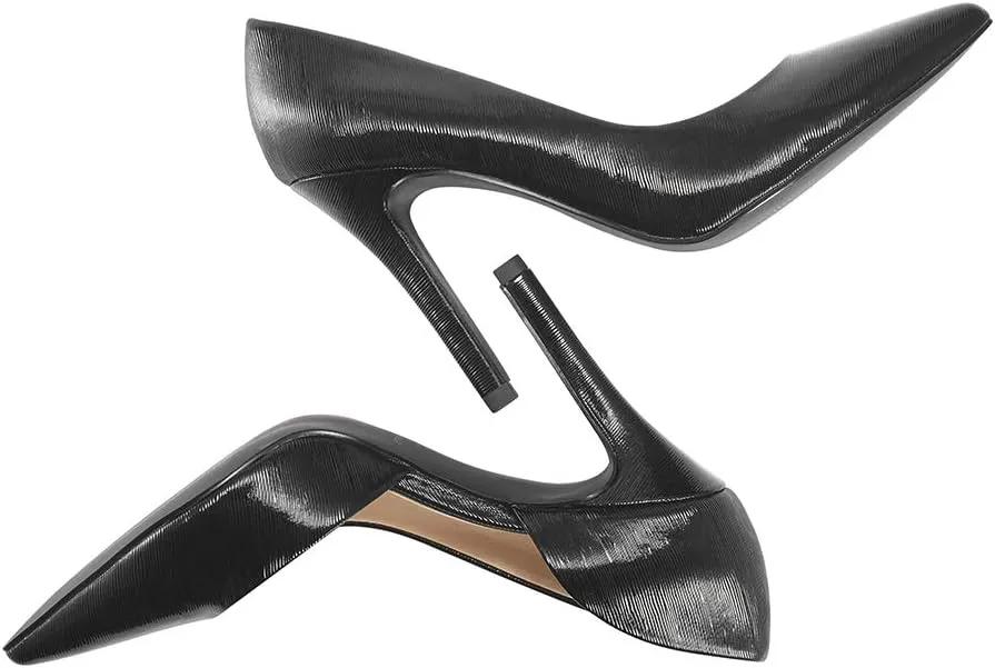 JENN ARDOR Stiletto High Heel Shoes for Women: Pointed, Closed Toe Classic Slip On Dress Pumps