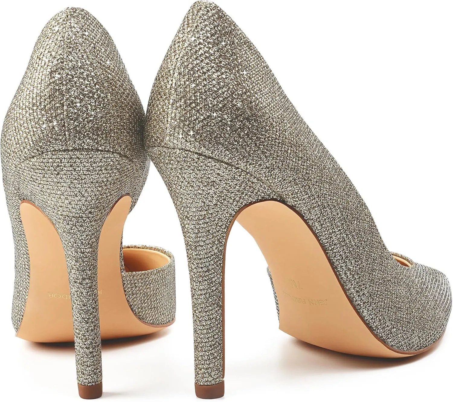 JENN ARDOR Stiletto High Heel Shoes for Women: Pointed, Closed Toe Classic Slip On Dress Pumps
