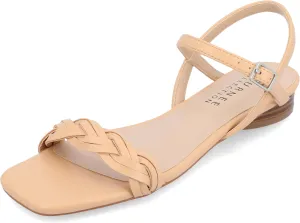 Journee Collection Womens Faux Leather Square toe Ankle Strap