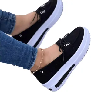 Ladmiple Shoes For Women Sneakers Trendy Canvas Shoes Low Cut Slip On Casual Dressy Summer Fashion Walking Flats Loafers