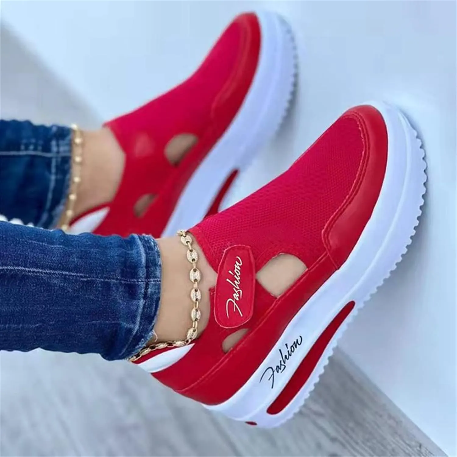 Ladmiple Shoes For Women Sneakers Trendy Canvas Shoes Low Cut Slip On Casual Dressy Summer Fashion Walking Flats Loafers