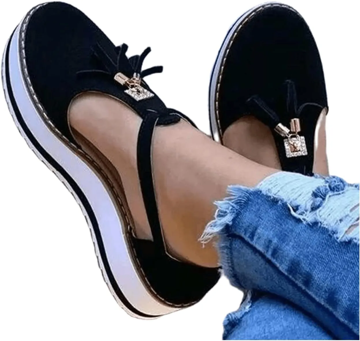 Ladmiple Shoes For Women Sneakers Trendy Slip On Canvas Shoes Comfort Walking Shoes Casual Summer Fashion Flats Loafers