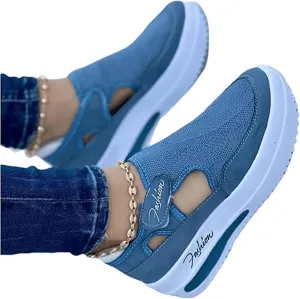 Ladmiple Shoes For Women Sneakers Trendy Slip On Canvas Shoes Fashion Casual Summer Comfortable Walking Flats Loafers