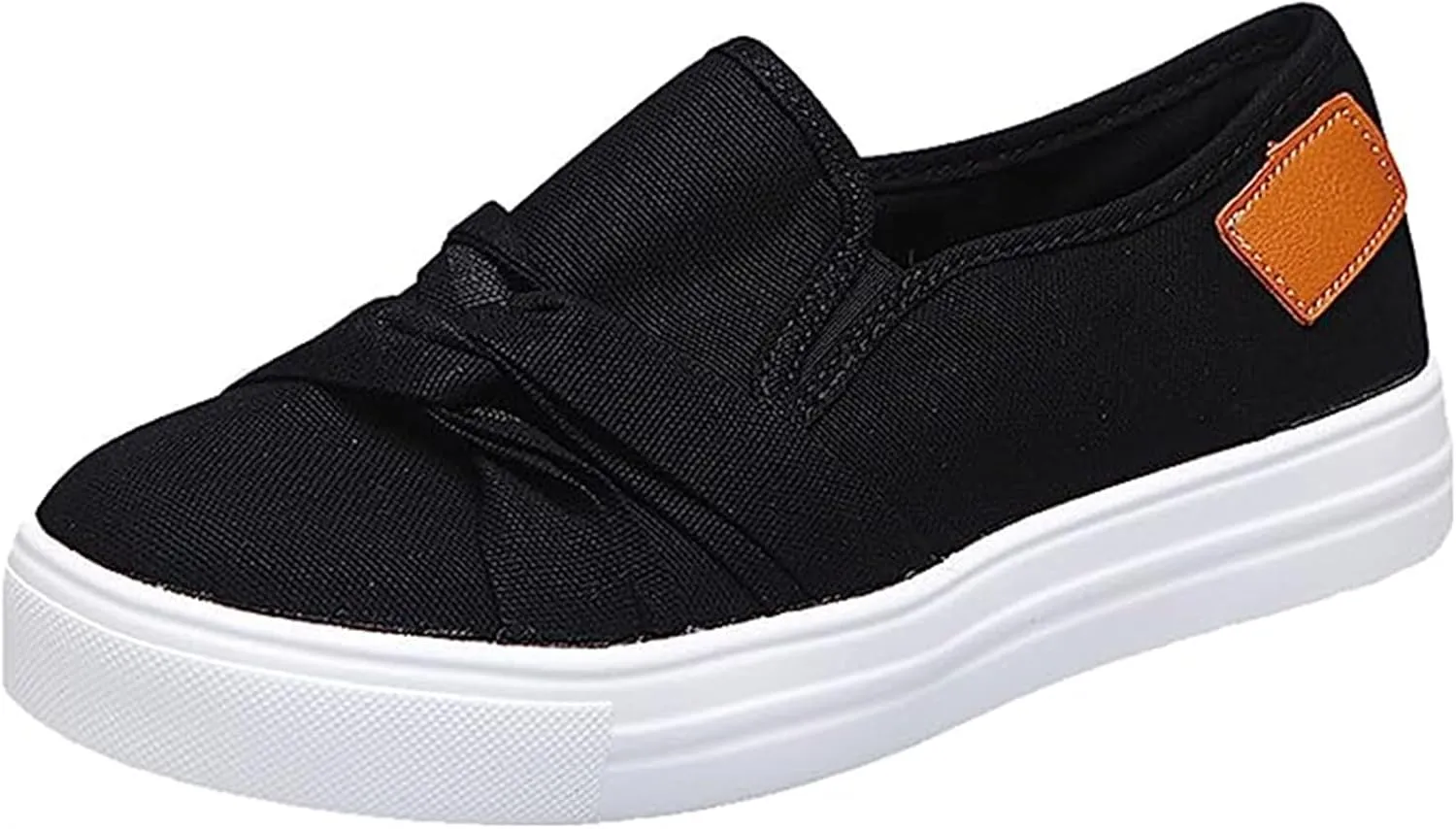 Ladmiple Shoes For Women Sneakers Trendy Slip On Loafers Canvas Shoes Fashion Dressy Casual Summer Flats Walking Sneaker