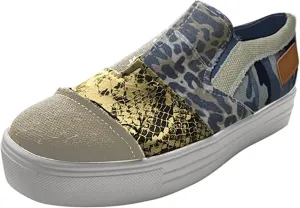 Ladmiple Shoes For Women Sneakers Trendy Slip On Loafers Canvas Shoes Fashion Dressy Casual Summer Flats Walking Sneaker