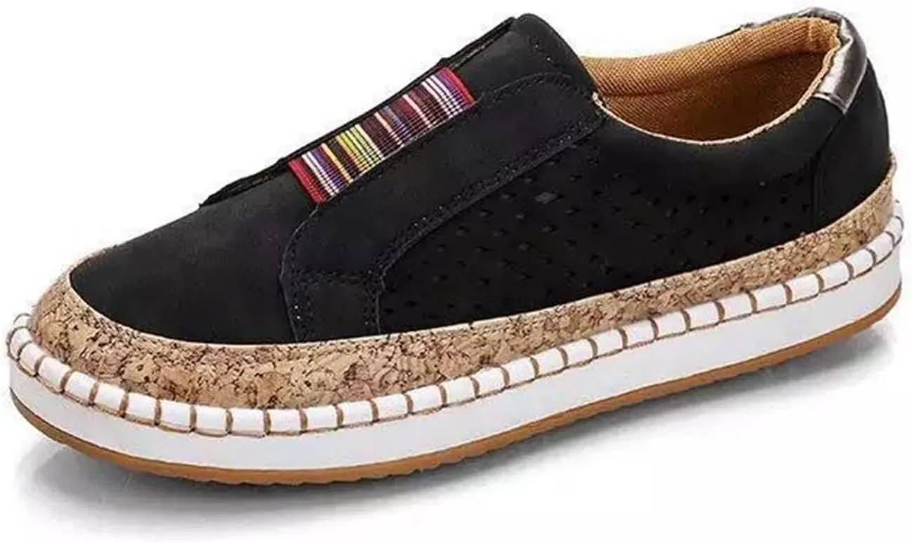 Ladmiple Sneakers For Women Trendy 2024 Canvas Shoes Casual Slip On Fashion Comfortable Walking Dressy Summer Flats Loafers