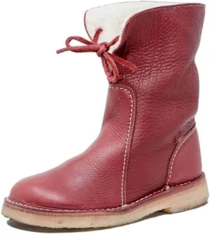 Ladmiple Winter Boots For Women Fashion Snow Boots Mid Calf Fur Lined Warm Outdoor Insulated Comfortable Ankle Booties 2024
