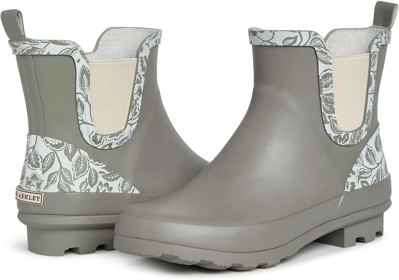 Laura Ashley Women's Rain Boots, Mid Cut Rubber Rain Boots for Women - Waterproof Ankle Boots for Ladies