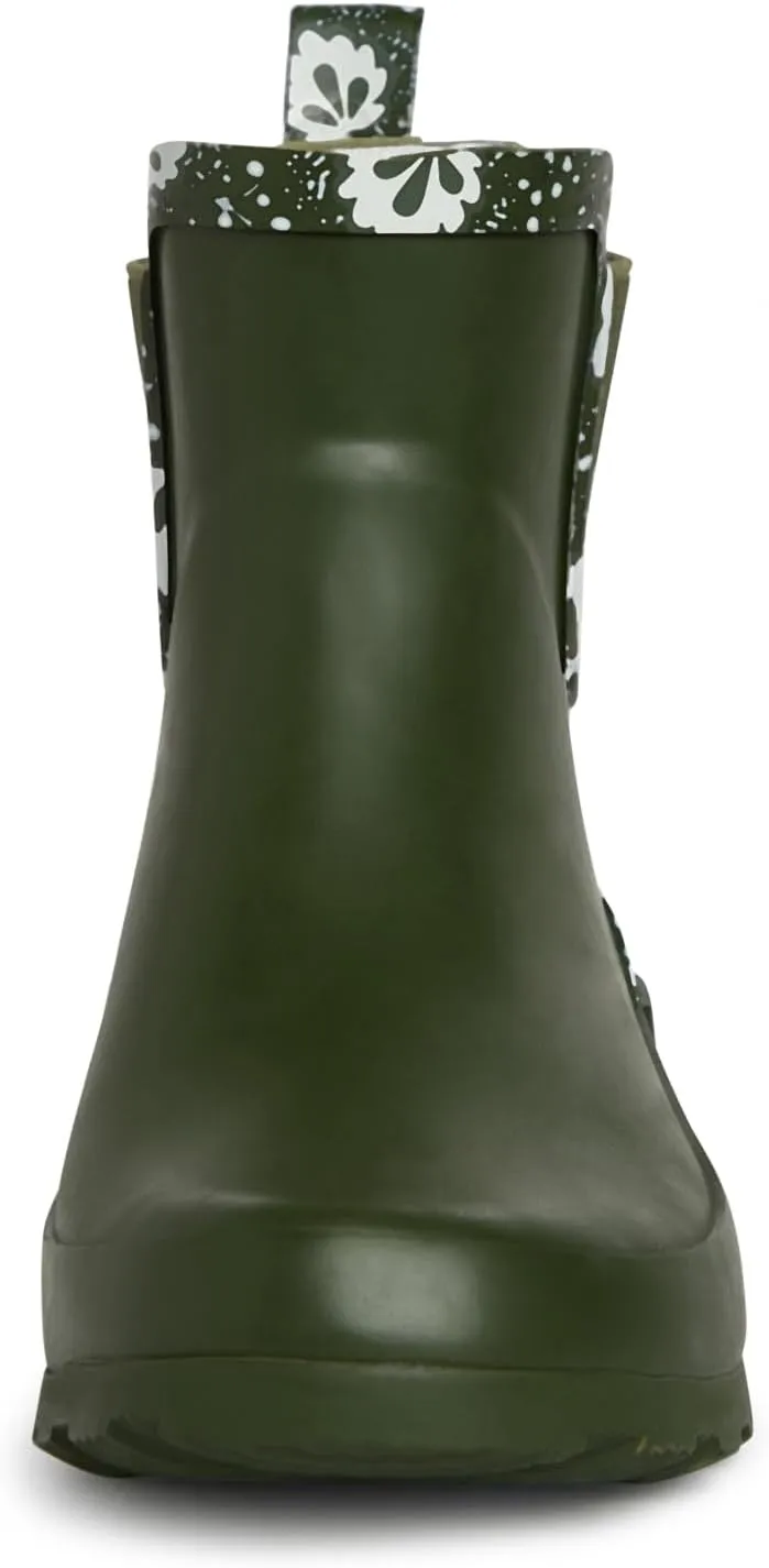Laura Ashley Women's Rain Boots, Mid Cut Rubber Rain Boots for Women - Waterproof Ankle Boots for Ladies